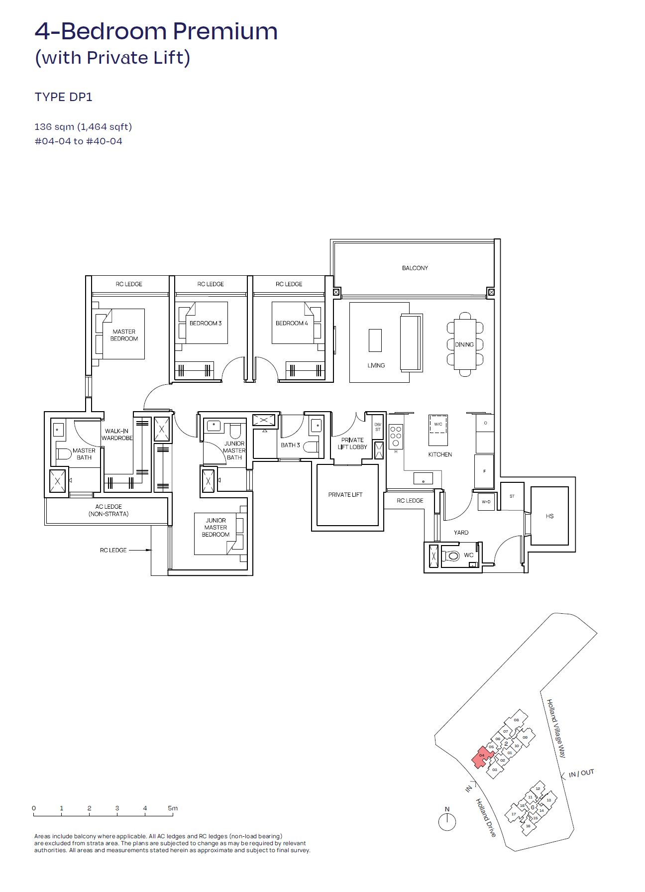 Skye At Holland 1 Bedroom Floor Plan 7