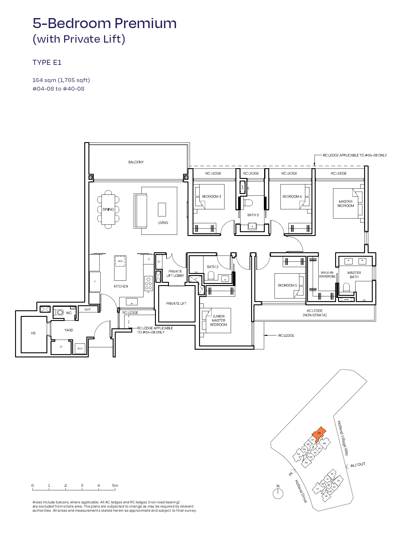 Skye At Holland 1 Bedroom Floor Plan 8